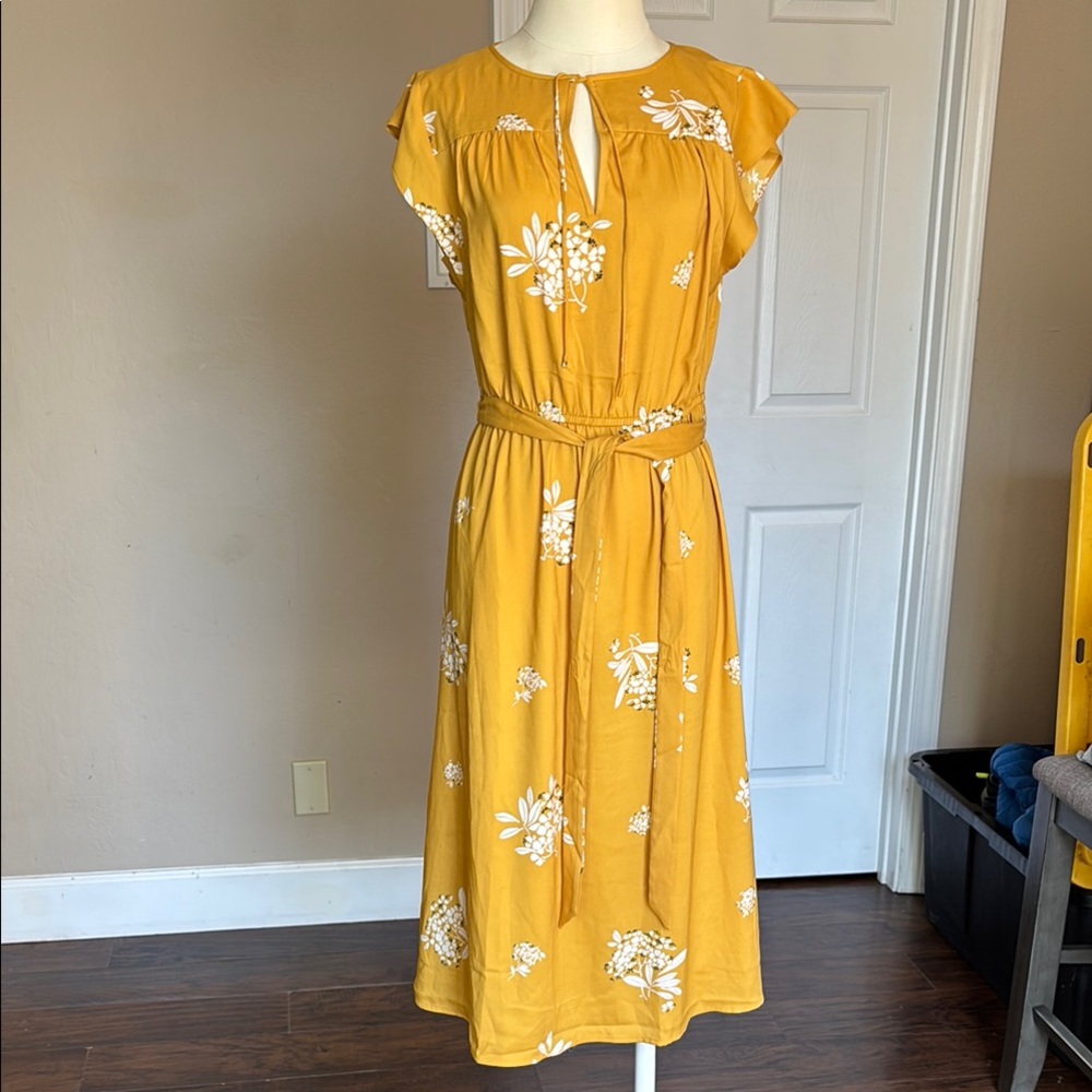 Yellow Floral Dress